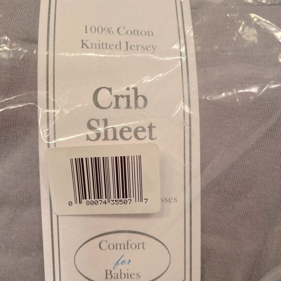 Gray Crib Sheet - Picture 2 of 4